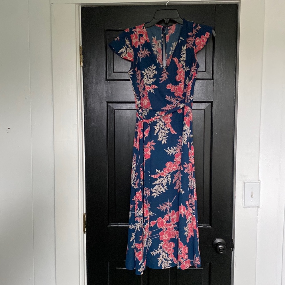Nordstrom false wrap midi dress